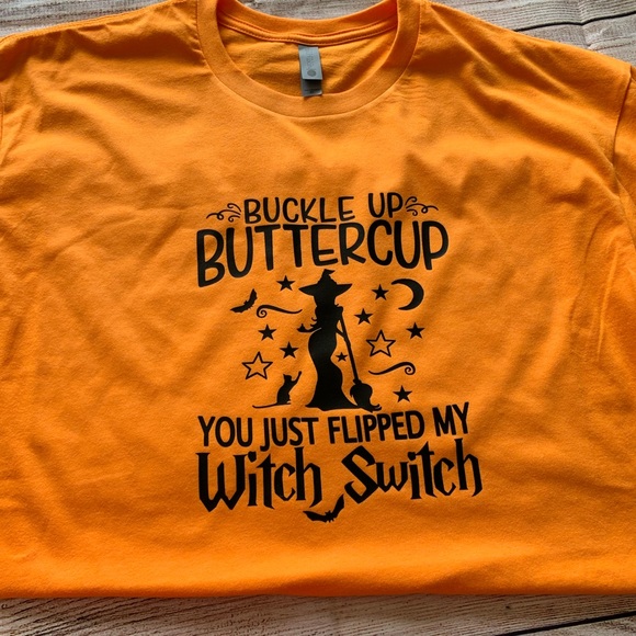 Tops - Suck it Up Buttercup Witch Switch Tee Tops - Suck it Up Buttercup Witch Switch Tee